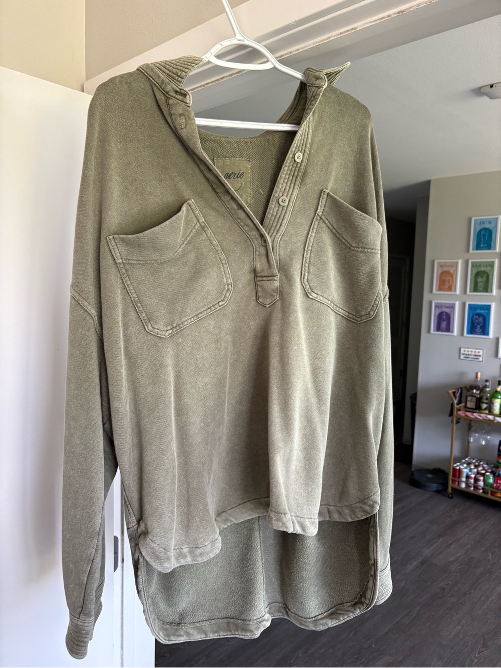Aerie Oh Snap! Sweatshirt Oversized Crewneck